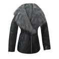thumbnail image 4 of Ladies Shiny Big Long-sleeved Collar Short Cotton Down Padded Jacket, 4 of 4