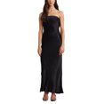 thumbnail image 1 of Faithtur Nouvelle Mode Femmes Sans Manches Robe Sans Manches Couleur Unie Bustier Élégant une Seule Pièce, Robe de Banquet de Mariage Cocktail, 1 of 7
