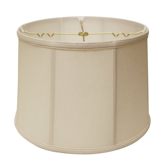 Cloth & Wire SI79723 Slant Retro Drum Softback Lampshade with Washer Fitter, Vanilla