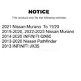 thumbnail image 2 of SIM Front Semi-Metallic Disc Brake Pads SIM-1649 for Car Nissan Murano Pathfinder INFINITI QX60 JX35, 2 of 8