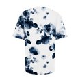 thumbnail image 4 of EGNMCR T-Shirts pour Femmes T-Shirts d'Été Décontractés à Col Rond à Manches Courtes T-Shirts à Imprimé Floral Coupe Ajustée Hauts Basiques Tees Blouses, 4 of 6
