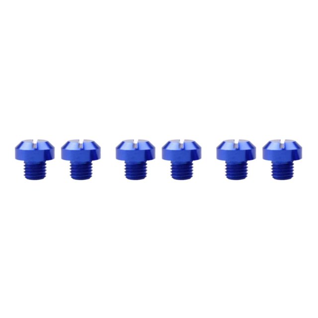 maskred 2 Pcs M10x1.25 Rearview Mirrors Thread Screw Bolts Plug Hole Blue Positive 10mm 3Set