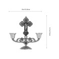 thumbnail image 2 of MasteelfCA European Style Candlestick Sturdy Alloy Candle Holder Christian Church Candlestick Religious Gift, 2 of 8