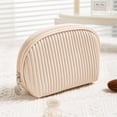 thumbnail image 4 of Travel Makeup Bags for Women Makeup Bag Pleated Wash Bag Travel Portable Half Round Storage Bag Makeup Travel Bags for Women Travel Makeup Bag Small Small Travel Makeup Bag, 4 of 4
