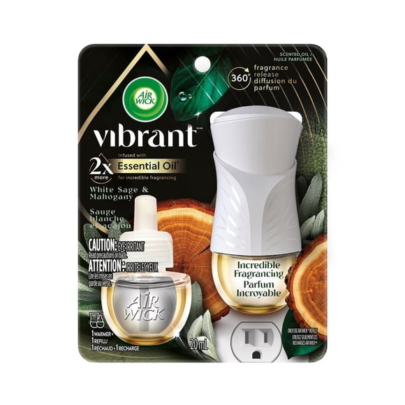 AIR WICK® SCENTED OIL - Kit - 1+1 Vibrant™ White Sage and Mahogany
