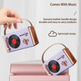 thumbnail image 4 of RXIRUCGD Haut-Parleur Stéréo Sans Fil Haut-Parleur Bluetooth Rétro avec Puce à Réduction de Bruit Intégrée, Design Élégant et Vintage Haut-Parleur Bluetooth Portable pour Maison Bureau Extérieur, 4 of 8