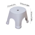 thumbnail image 3 of Tunhigl Stool For Toilet Low Stepping Stool With Nonslip Base Enhanced Stability For Bathroom Use Elegant For Adults For Living Room And Shower, 3 of 6