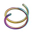 thumbnail image 1 of 1PC Nose Hoop Ring For Piercing Nose Hoop Nose Ring Hoop For Women Spiral Nose Hoop For Girls Nostril Piercing Jewelry Nose Studs Straight Nose Clips Jewelry Nose Rings Small Hoop Nose Ring Studs, 1 of 2