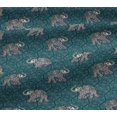 thumbnail image 5 of oneOone Viscose Jersey Fabric Elephant Block Decor Fabric Printed BTY 60 Inch Wide, 5 of 5
