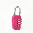 thumbnail image 1 of QualitChoice Office School 4-digit Combination Lock Camping Portable Suitcase Luggage Locker Drawer Gate Door Resettable Padlock Rose red 1Set, 1 of 6