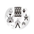 thumbnail image 1 of ziyahi Nail Art Stamping Plates Templates Stamp Plate Round Nail Manicure DIY Set Tool Flower Pattern, 1 of 1