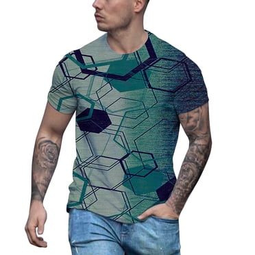 Ketyyh-chn99 T-Shirt pour Homme à Couleur Unie à Manches Courtes T-Shirt en Coton à Manches Courtes à Col Rond pour Homme Bleu Foncé,5TG