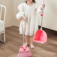 thumbnail image 1 of Kids Broom Dustpan Set Children Sweeping House Cleaning Toy Set for Toddlers Pink, 1 of 8