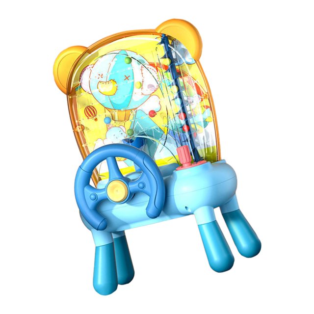 Esquirla Machine à Haricots Interactive pour Enfants, Flipper pour Filles et Garçons, Extérieur, Bleu avec Pieds