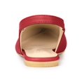 thumbnail image 2 of BLISSFUL STEP Chaussures pour Femmes à Bride Arrière à Bout Pointu Chaussures Plates Rouges 6, 2 of 8