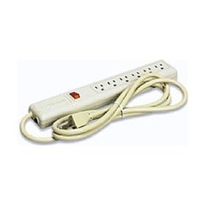Multi-Outlet Power Unit, 15A, 12" L, 6 Outlets, 15' Cord