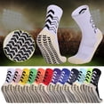 thumbnail image 2 of 1 Pair Basketball Socks Not Easy to Pilling Wear-resistant High Elasticity Soft Breathable Foot Protector Anti-slip Mid Calf Non Slip Sports Socks for Sport, 2 of 10