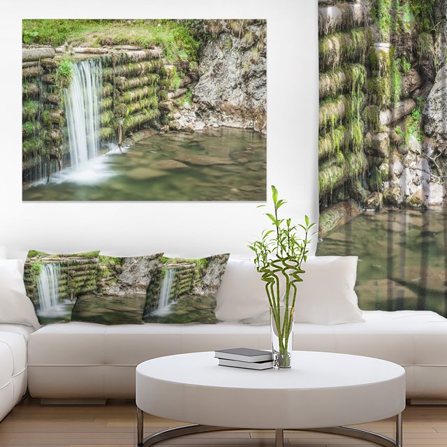 Fabuleuse Cascade Artificielle - Impression d'Art sur Toile de Paysage