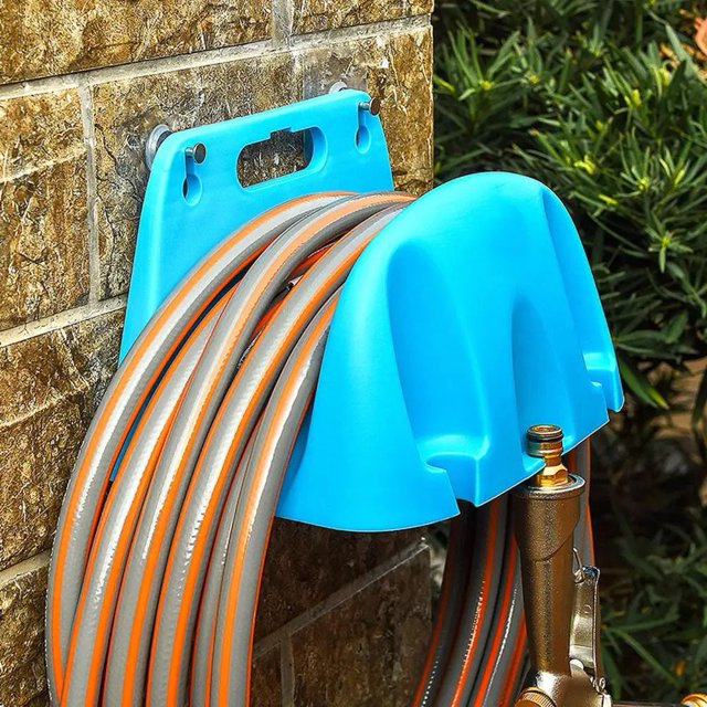 Feimier Wall-Mounted Garden Hose Rack:for Durable, Space-Saving Storage Solution!