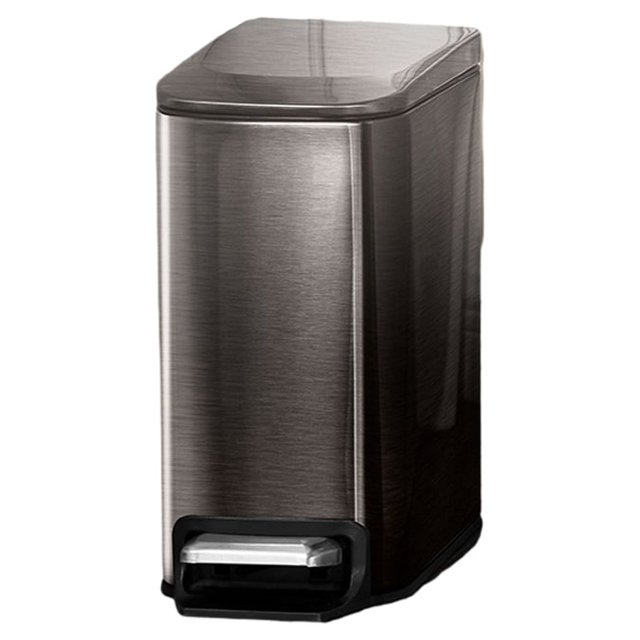 keepw Space Tidy 6L Capacity Soft-close Hide Garbage Bag Neat Look Smooth Inner Basket Black Gold