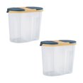 thumbnail image 1 of Oleegame 2 Pcs Boîtes de Rangement pour Produits à Capacité Fermée Rangement des Aliments Rangement Compartiments Secs Réservoirs de Mise en Conserve de Céréales Cuisines Restaurants et Bars Bleu, 1 of 9