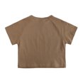 thumbnail image 3 of T-Shirts à Manches Raglan Unies Unisexes pour Enfants, Hauts Décontractés Légers à Col Rond pour Enfants, Été, 3 of 7