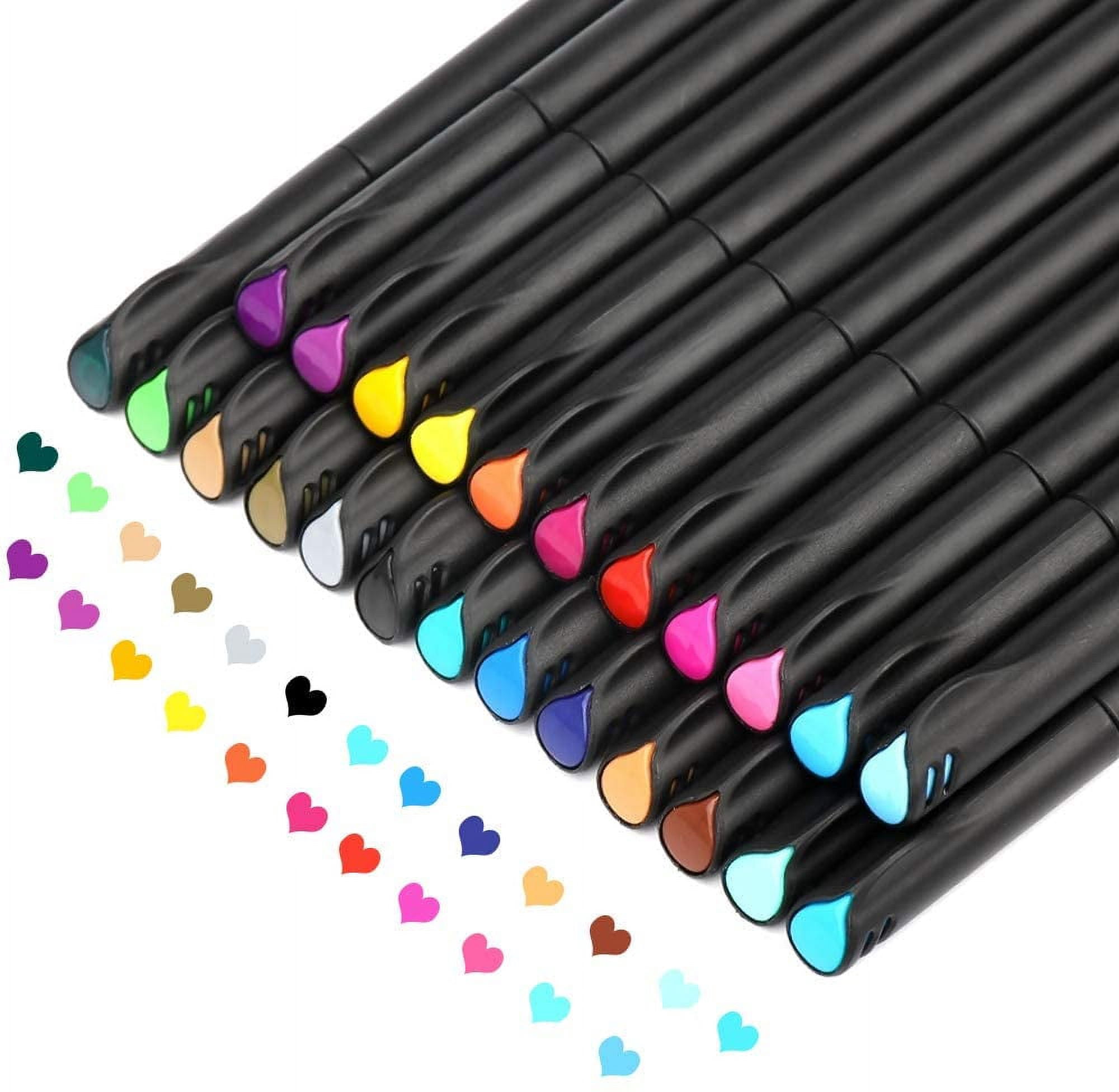 Journal Planner Pens Colored Pens Fine Point Bullet Pens, 0.4mm Fineliner Color Pens for Drawing Writing Journaling Coloring, Art School Office Supplies Set of 24 Assorted Colors