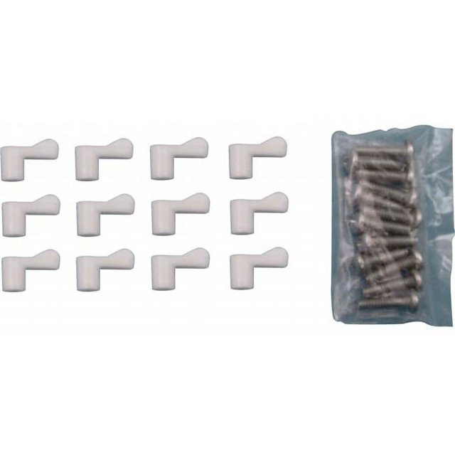 Prime Line Produits PL7773 12 Pinces à Écran en Plastique Blanc.31 Po