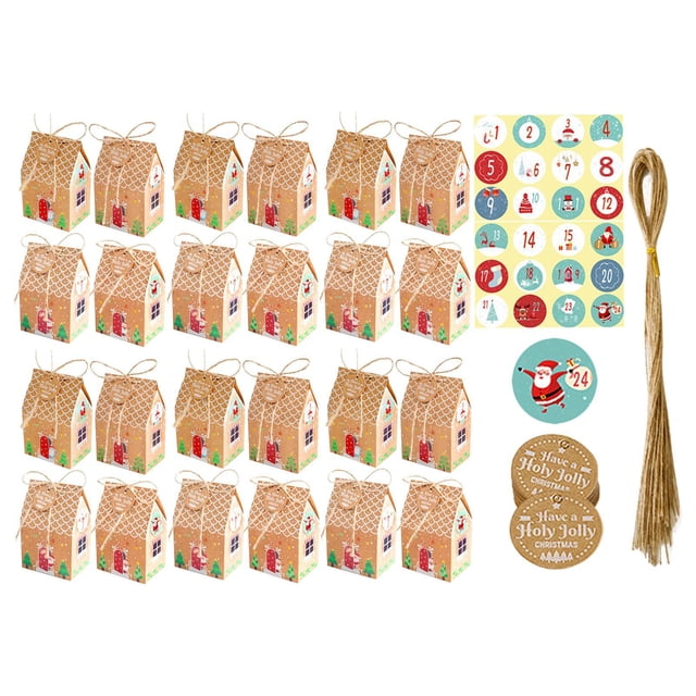 segolike Bags Snowman Santa Claus Patterns Party Supplies Boxes with Ropes Party Ornament Holy Jolly