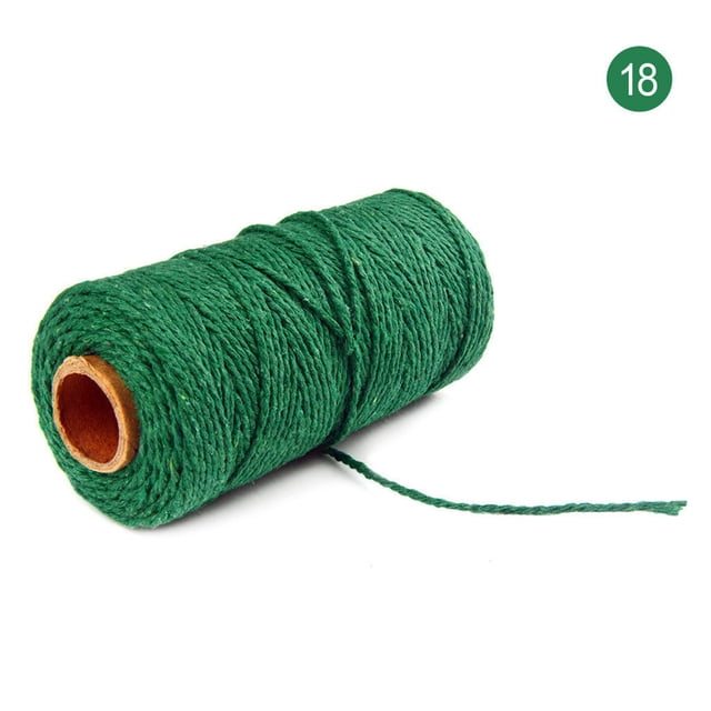 Fridja 100m Long/100Yard Pure Cotton Twisted Cord Rope Crafts Macrame Artisan String