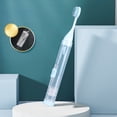 thumbnail image 1 of Dvkptbk electric toothbrush Portable Orthodontic Toothbrush Teeth Toothpaste Toothbrush 2 In 1 Folding Travel Soft Bristle Toothbrush Toothbrush Organizer Toothpaste Toothbrush, 1 of 6