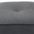 thumbnail image 4 of Baxton Studio Corinne Pouf Carré de 16 Pouces en Gris Foncé, 4 of 6