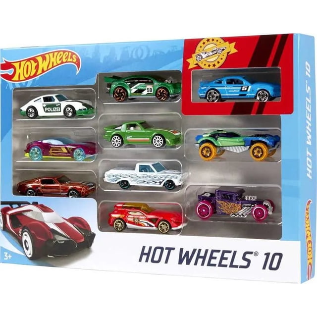 Hot Wheels Ensemble de 10 Voitures Assorties