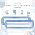 thumbnail image 1 of Dream On Me Adjustable Mesh Bedrail Double Pack, Model #443, 1 of 6