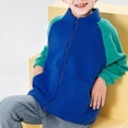 thumbnail image 2 of TZEWGL Full Zip Polar Fleece Jacket For Child Long Sleeve Crew Neck Coat For Kids size 7-8T, 2 of 7