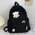 thumbnail image 3 of AMERTEER Sac à Dos Mode Simple Sac d'École Sac à Livres Multi-Poches Mignon pour Fille (Blanc), 3 of 5