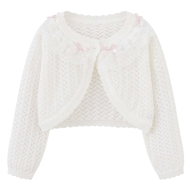RXIRUCGD Manteau/veste Décontracté(E) à Capuche pour Enfants, à la Mode et Mignon(E), avec Nœud, Coupe Ample, Boutonné(E), Perforé(E), Col Rond, Manches Longues (Rose, Taille : 3-4 Ans)