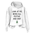 thumbnail image 2 of Jienlioq Hauts de Noël pour Femmes Liquidation Haut Imprimé Col Rond Manches Longues Ample, 2 of 3