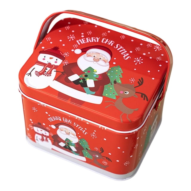 Metal Cookie Metal Reusable | Empty Candy Storage Tinplate | Kids Family Cake Snack Chocolate Jewelry Party Holiday Birthday Year Reusable Snack Container Container Set Small Storage Containers