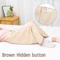 thumbnail image 4 of Skirt, Washable Cotton Cloth Wearable Incontinence Bed Pad For Adults Elderly Khaki Snap Button Type, 4 of 8