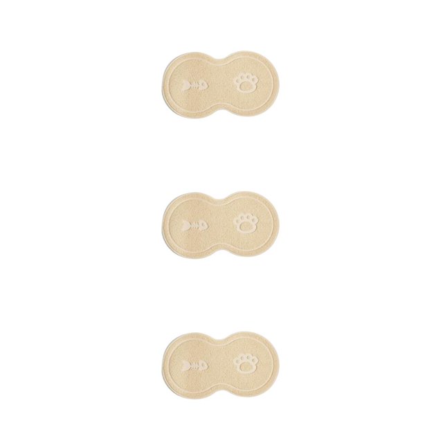 Maytalsory Easy To Clean Pet Mat Variety Of Styles Dog Accessory Safe And Non-toxic Beige 3Set