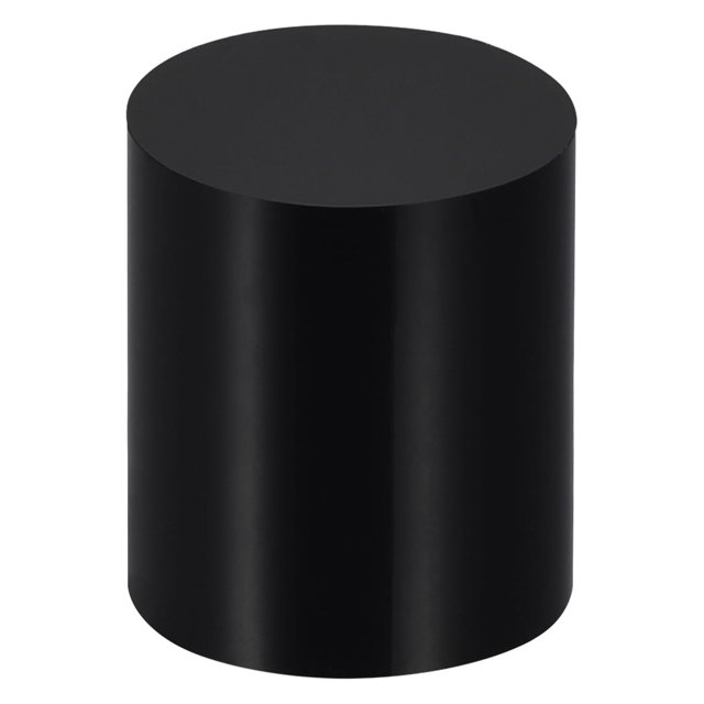 Unique Bargains Noir Acrylique Solide Cylindre Rond Présentoir, 2 Pouces x 1,6 Pouces