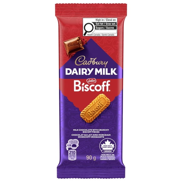 Cadbury Dairy Milk Biscoff chocolate, 90g