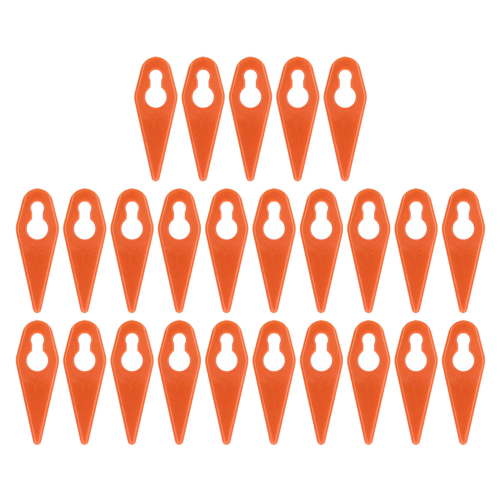 Lawn Mower Replacement Blades, Good Stability Plastic Trimming Blade  For Garden Devices Orange