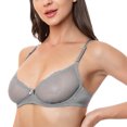 thumbnail image 2 of Wingslove Soutien-Gorge Léger Balconnet à Armatures Demi-Bonnet 1/2 pour Femmes Non Doublé Transparent Soutien-Gorge, 2 of 6