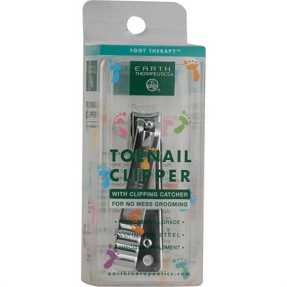 Earth Therapeutics Coupe-Ongles d'Orteils avec Récupérateur - 1 Unité
