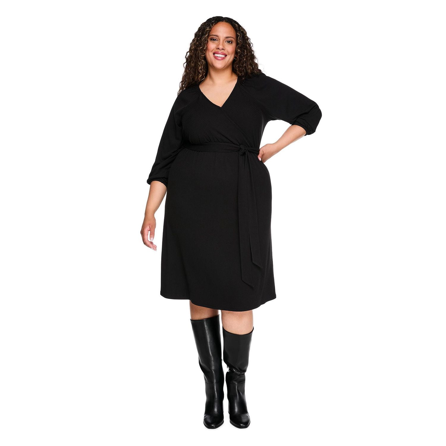 Robe mi-longue en tricot doux Lane Bryant Plus pour femmes