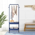 thumbnail image 3 of Support à Vêtements Polyvalent avec Roues, Organisateur de Vêtements Roulant, Petite Garde-Robe sur Roulettes, Portant à Vêtements pour Chambre et Buanderie, 3 of 8