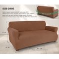thumbnail image 4 of Slipcover Stretch Elastic Couch Cover Sofa 4 Seat, 1-Piece (Brown, X-Large), 4 of 6