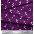thumbnail image 3 of Soimoi Polyester Crepe Fabric Footprint,Cheese & Rat Kids Print Fabric by The Yard 42 Inch Wide, 3 of 3